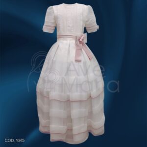 VESTIDO CHIFON T12 IVORY