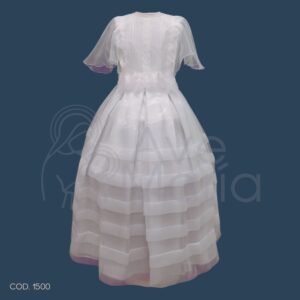 VESTIDO CHIFON MANGA TUL T10