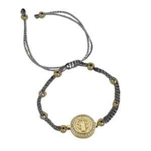 PULSERA SAN BENITO NUDO PLANO ACERO INOX