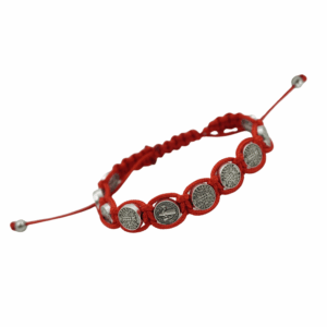DECENA PULSERA MEDALLAS S.BENITO HILO ROJO