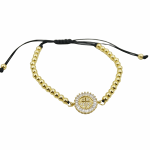 PULSERA CON CRUZ AJUSTABLE