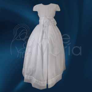 VESTIDO PRIMERA COMUNION CINTURON T10 BL
