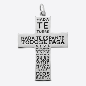 CRUZ NADA TE TURBE DE PEWTER