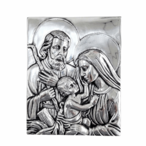 CUADRO DE PEWTER DE LA SAGRADA FAMILIA