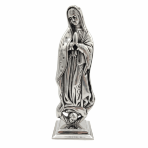 ESTATUA DE PEWTER DE LA GUADALUPANA