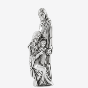 PLACA DE PEWTER SILUETA DE LA SAGRADA FAMILIA