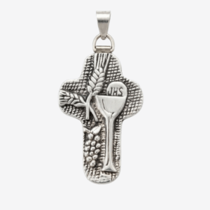 CRUZ DE PEWTER DE ESPIGA CALIZ JHS